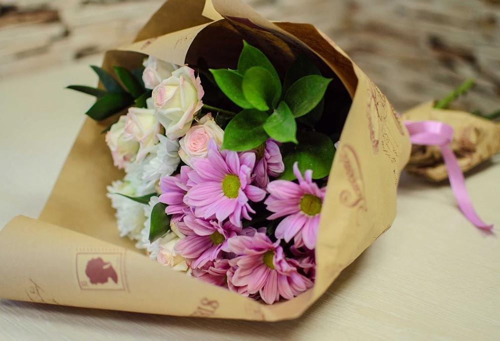 Букет цветов из: Розы и Хризантемы в Одоев