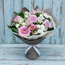 Букет цветов из:  Герберы, Альстромерии и Хризантемы #REPLACE_PRED# Одоев