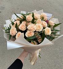 Букет Кремовые розы Латте в Одоев