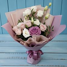 Букет цветов из:  Розы и Лизиантусы в Одоев