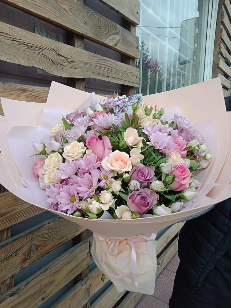 Букет цветов из: Розы и Хризантемы в Одоев