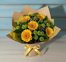 Букет цветов из:  Герберы и Хризантемы #REPLACE_PRED# Одоев