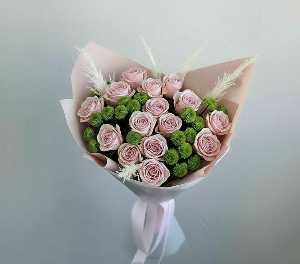 Букет цветов из: Розы и Хризантемы в Одоев