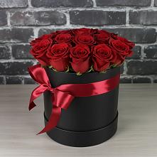 Цветочная композиция из Розы в шляпной коробке #REPLACE_PRED# Одоев