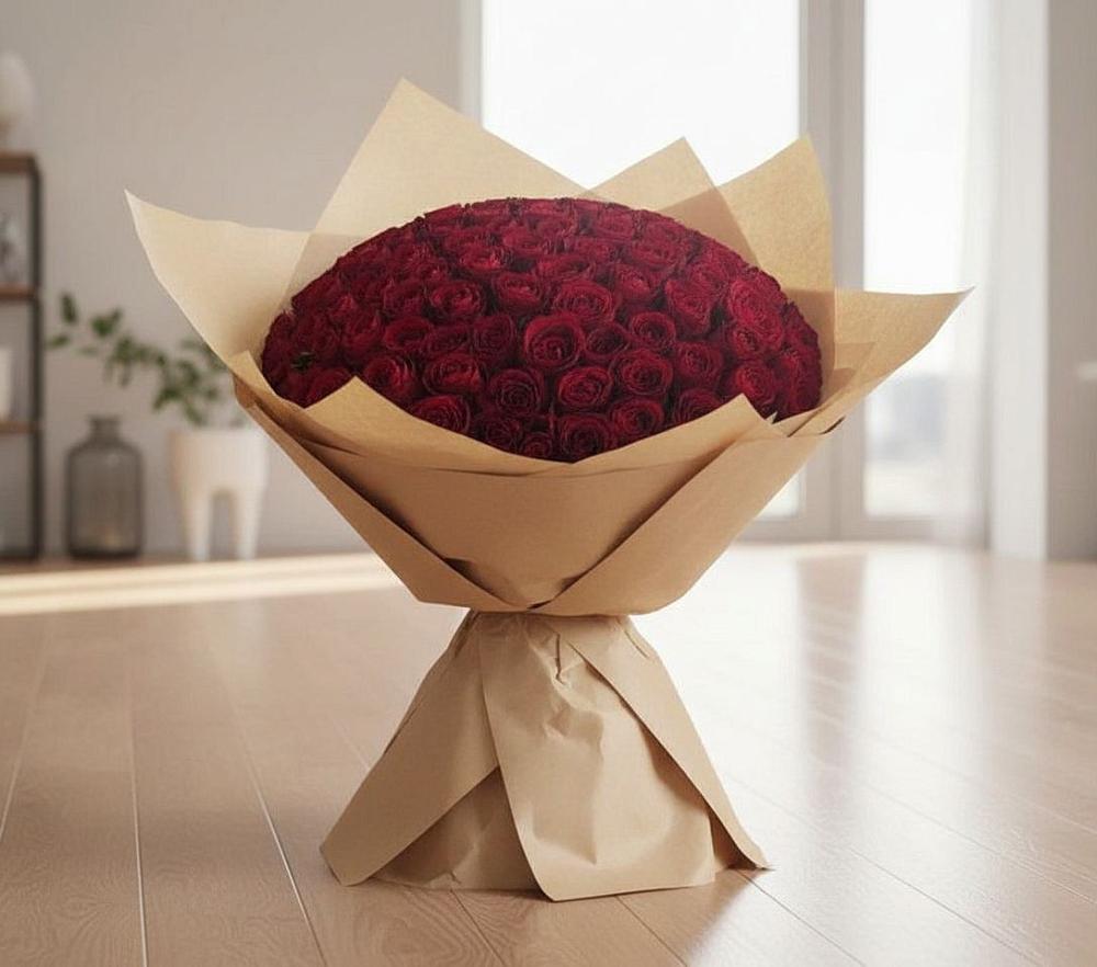 Букет 101 Красная роза в Одоев