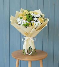 Букет цветов из:  Хризантемы и Розы в Одоев