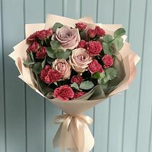 Букет цветов из:  Гвоздики и Розы в Одоев