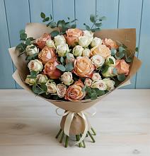 Букет цветов из:  Альстромерии и Розы в Одоев